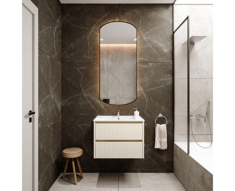 Izlietnes skapītis SA 60G (Bez Izlietnes) Beige Matte