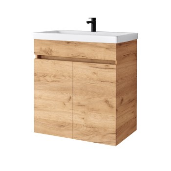 Vannas istabas skapītis Riva SA63-10E (Bez Izlietnes) Zelta ozols