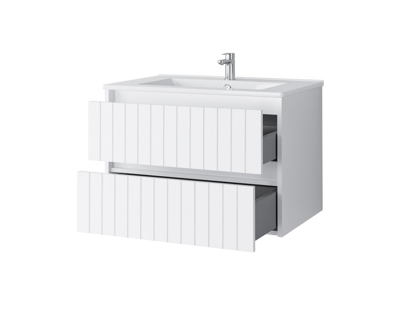 Тумба под умывальник SA 70G (Без умывальника) Белый Матовый