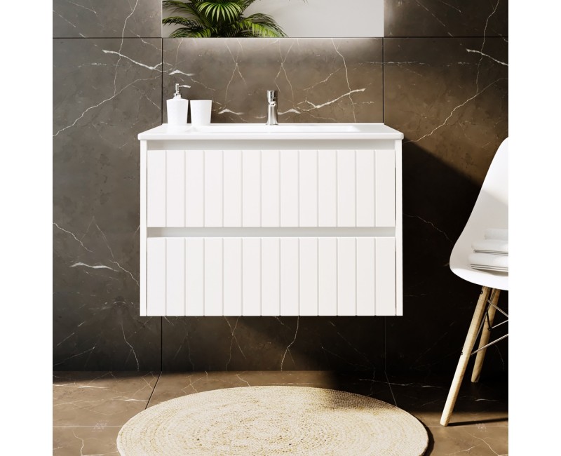 Тумба под умывальник SA 70G (Без умывальника) Белый Матовый