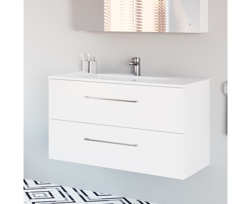 Izlietnes skapītis Riva SA 91-2 (Bez Izlietnes) Balts