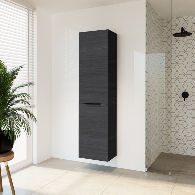 Augstais skapis (Penālis) Riva SU 42 Woodflow Ash