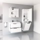 Augstais skapis (Penālis) Riva SU 42 White Matte