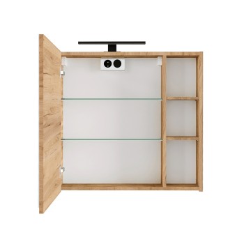 Зеркальный шкаф Riva SV 70-6 Дуб Крафт Золотой