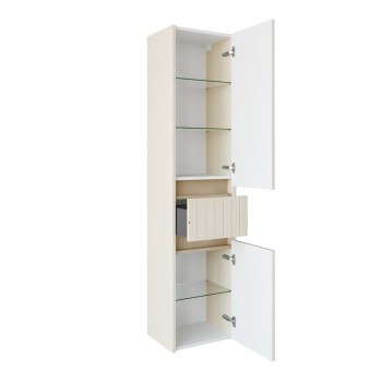 Augstais skapis (Penālis) Riva SU 38G Beige Matte