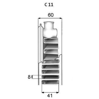Apkures Radiators Purmo Compact Tips 22 300x1100mm Ar Sānu Pieslēgumu