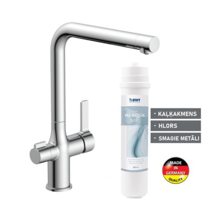 Schütte AQUASTAR PRO Смеситель для кухонной мойки с фильтром, хром Schütte AQUASTAR PRO Смеситель для кухонной мойки с фильтром, хром