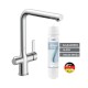 Schütte AQUASTAR PRO Смеситель для кухонной мойки с фильтром, хром Schütte AQUASTAR PRO Смеситель для кухонной мойки с фильтром, хром