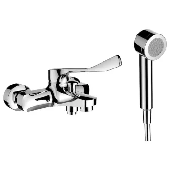 Vannas maisītājs Laufen Liberty ar elastīgu šļūteni 1600 mm, ar rokas dušu Stella 80 1F, HF500962100694 Hromēts