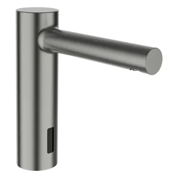 Vannas istabas izlietnes maisītājs Laufen Twintronic, aukstam vai jauktam ūdenim, ar IR sensoriem, fiksēta izteka, ar bateriju 6V, PVD inox look, HF707004423060