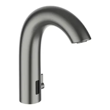 Vannas istabas izlietnes maisītājs Laufen CURVETRONIC, ar IR sensoriem, ar tīkla adapteri 100-240V, ar Bluetooth adapteri, PVD inox look, HF707153423000 birstēts tērauds