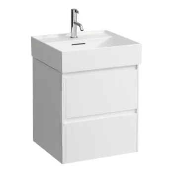 Vannas istabas skapītis Laufen Lani, 48x45x52cm (der ar izlietnēm H810081, H817431, H810332) H4035121122601 Balta matēta