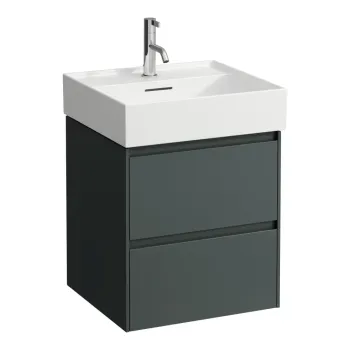 Vannas istabas skapītis Laufen Lani, 48x45x52cm,  (der ar izlietnēm H810081, H817431, H810332,) H4035121122661 Pelēks