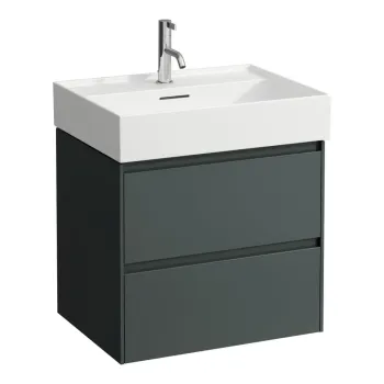 Vannas istabas skapītis Laufen Lani, 58x44x52cm (der ar izlietnēm H810083, H817433, H810333,) H4035321122661 Pelēks