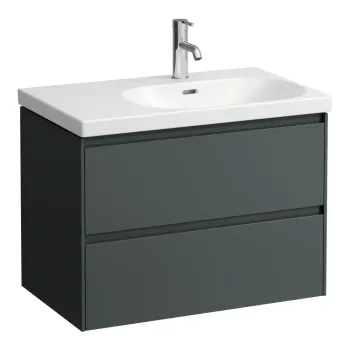 Vannas istabas skapītis Laufen Lani, 74x45x52cm (der ar izlietnēm H817085), H4035821122661 Pelēka