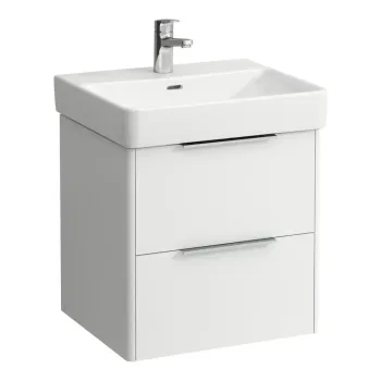 Vannas istabas skapītis Laufen Base, 2 atvilktnes, (der izlietnei H810962), 52x52x44cm H4021721102601 Balts Matēts