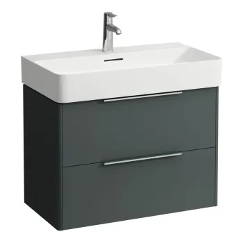 Vannas istabas skapītis Laufen Base, 2 atvilktnes, (der izlietnei H810285), 52x73x39cm, H4023521102661 Pelēks