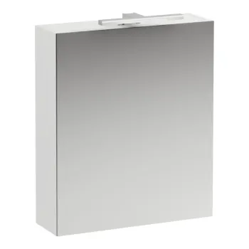 Spoguļskapītis Laufen Base,  ar LED gaismu, 2 stikla plaukti, 1 kontaktligzda, 600 mm, H4027511102601 balta Matēta