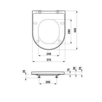 Tualetes poda vāks Laufen Kartell, SoftClose, matēts balts, H8913337570001