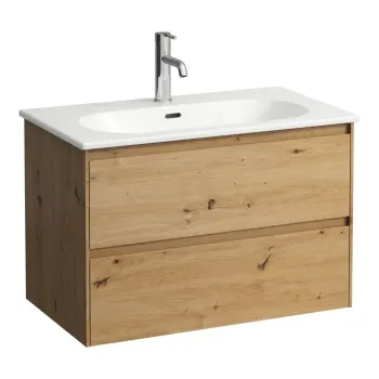 Vannas istabas skapītis Laufen Lani for Lua, 2 atvilktnes, 51x77x44cm, ozols, H8600872671041