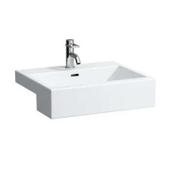Vannas istabas izlietne Laufen Living, taisnstūra, Daļēji iebūvējama 55x46cm H8134320001041 Balta
