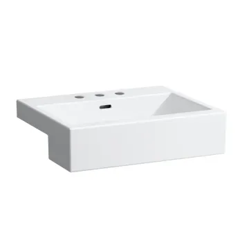 Vannas istabas izlietne Laufen Living, taisnstūra, Daļēji iebūvējama 55x46cm H8134320001081 Balta