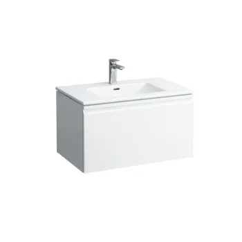 Vannas istabas skapītis Laufen Pro S, ar izlietni 80x50cm H8609634631041 Balta matēta