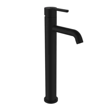 Vannas istabas izlietnes maisītājs Laufen Lua, Paaugstināts Eco+, bez PopUp vārsta, PVD titanium black matt, H3110880811201