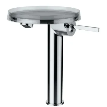 Vannas istabas izlietnes maisītājs Laufen Kartell, Paaugstināts, bez PopUp vārsta, ar Disc bowl, caurspīdīgs kristāls, H3113380041101