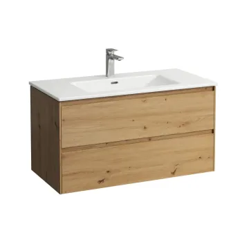 Vannas istabas skapītis Laufen Pro S ar izlietni un atvilktņu organizatoru,1000 x 500 x 535 mm, Wild oak, H8649672671041