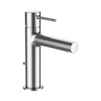 Vannas istabas izlietnes maisītājs Laufen Twinplus Slim, projekcija 110 mm, fiksēta izteka, ar PopUp vārstu, HF505401100000 Hromēts
