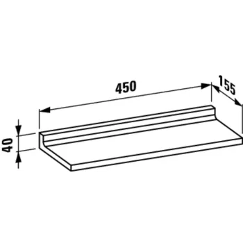 Plaukts Laufen Kartell, piekaramais, plastmasa, H3853300850001 Smoke