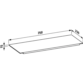 Plaukts Laufen Kartell, plastmasa, H3853320840001 caurspīdīgs