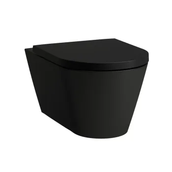 Piekaramais pods Laufen Kartell, bez malām, matēta melna