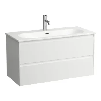 Vannas istabas skapītis Laufen Lua, ar izlietni 51x97x44cm H8600882601041 Balts