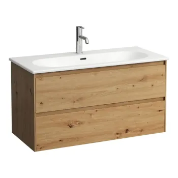 Vannas istabas skapītis Laufen Lua, ar izlietni, 51x97x44cm H8600882671041 Ozols