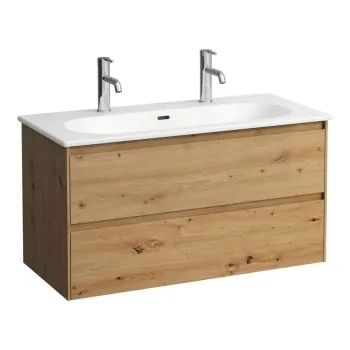 Vannas istabas skapītis Laufen Lua, ar izlietni 51x97x44cm, H8600882671071 ozols