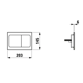 Spiedpoga Laufen INEO AIR, ar divu režīmu skalošanu, H9001130040001 Hromēts