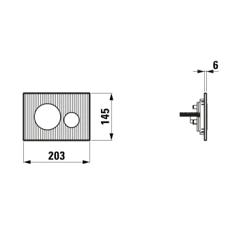 Spiedpoga Laufen INEO MOONDANCE, ar divu režīmu skalošanu, 203x6x145 mm, matēts hroms, H9001160070001