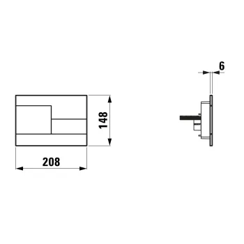 Spiedpoga Laufen INEO SKYLINE, ar divu režīmu skalošanu, H9001180070001 matēts hroms