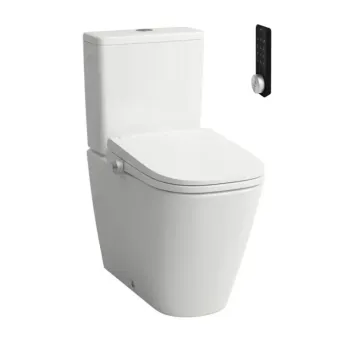 Tualetes pods ar Bide funkciju  Laufen CLEANET MEDA,Rimfree, ar mazgāšanas un žāvēšanas funkciju, sildāms sēdeklis, tālvadība, Wi‑Fi un APP, UV dezinfekcija H606110000S002