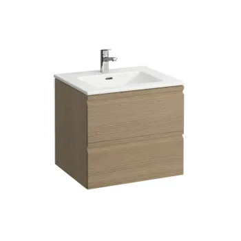 Vannas istabas skapītis  Laufen PRO S, ar izlietni un atvilktņu organizatoru, 600 mm, H8619614791041 Gaišs ozols