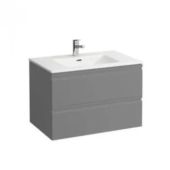 Vannas istabas skapītis  Laufen PRO S, ar izlietni un atvilktņu organizatoru, 800 mm, H8619634801041 matēts grafīts