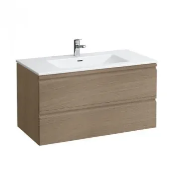 Vannas istabas skapītis Laufen Pro S, ar izlietni  ar atvilktņu organizatoru, 100x50cm, H8619654791041 Gaišs Ozols