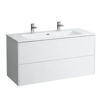 Vannas istabas skapītis Laufen Pro S, ar izlietn un atvilktnes organizatoru, 120x61x50cm H8649632601071 Balts matēts