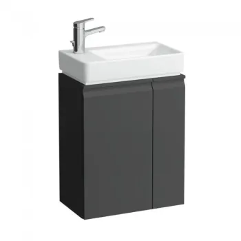 Vannas istabas skapītis Laufen Pro S, kreisais 47x28x61cm (der ar izlietni H815955), H4830010954801 matēts Grafīts