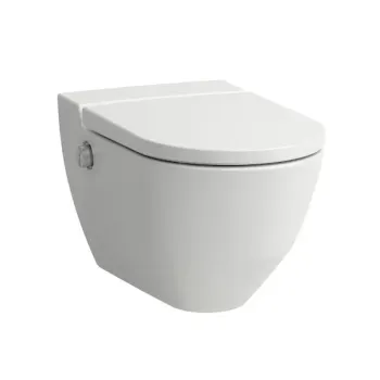 Piekaramais pods ar Bide funkciju Laufen Cleanet Navia, Rimless, ar SoftClose vāku, matēta balta, H8206017570001