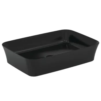 Vannas istabas izlietne Ideal Standard Ipalyss, uz virsmas 55x38 cm, bez pārplūdes, matēta melna, E2076V3