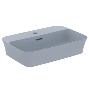 Vannas istabas izlietne Ideal Standard Ipalyss, uz virsmas 55x38 cm, ar atveri maisītājam, matēta balta, E2077X8
