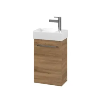 Vannas istabas skapītis Villeroy & Boch Avento, (bez izlietnes), ar akrila virsmu un MDF korpusu, ar SoftClose sienas montāžas, 53x51x35 cm, 1 durvis, Stone Oak, A88800RK